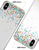 Colorful Falling Confetti Over White - iPhone X Clipit Case