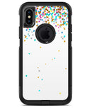 Colorful Falling Confetti Over White - iPhone X OtterBox Case & Skin Kits