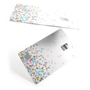 Colorful Falling Stars Over White - Premium Protective Decal Skin-Kit for the Apple Credit Card