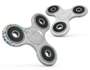 Colorful Falling Stars Over White Full-Body Fidget Spinner Skin-Kit