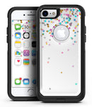 Colorful Falling Stars Over White - iPhone 7 or 8 OtterBox Case & Skin Kits
