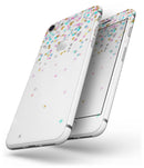 Colorful Falling Stars Over White - Skin-kit for the iPhone 8 or 8 Plus