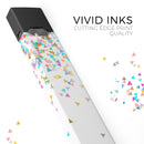Colorful Falling Triangles - Premium Decal Protective Skin-Wrap Sticker compatible with the Juul Labs vaping device