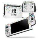 Colorful Falling Triangles - Vinyl Skin Wrap for Nintendo Switch 2, OLED, Lite, Pro Controller, Wii & Classic Handhelds