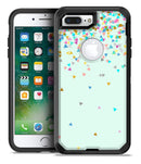 Colorful Falling Triangles Over Mint - iPhone 7 Plus/8 Plus OtterBox Case & Skin Kits
