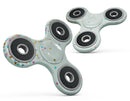 Colorful Falling Triangles Over Mint Full-Body Fidget Spinner Skin-Kit