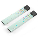 Colorful Falling Triangles Over Mint - Premium Decal Protective Skin-Wrap Sticker compatible with the Juul Labs vaping device