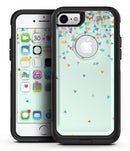 Colorful Falling Triangles Over Mint - iPhone 7 or 8 OtterBox Case & Skin Kits