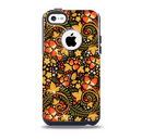 Colorful Floral Pattern with Strawberries Skin for the iPhone 5c OtterBox Commuter Case