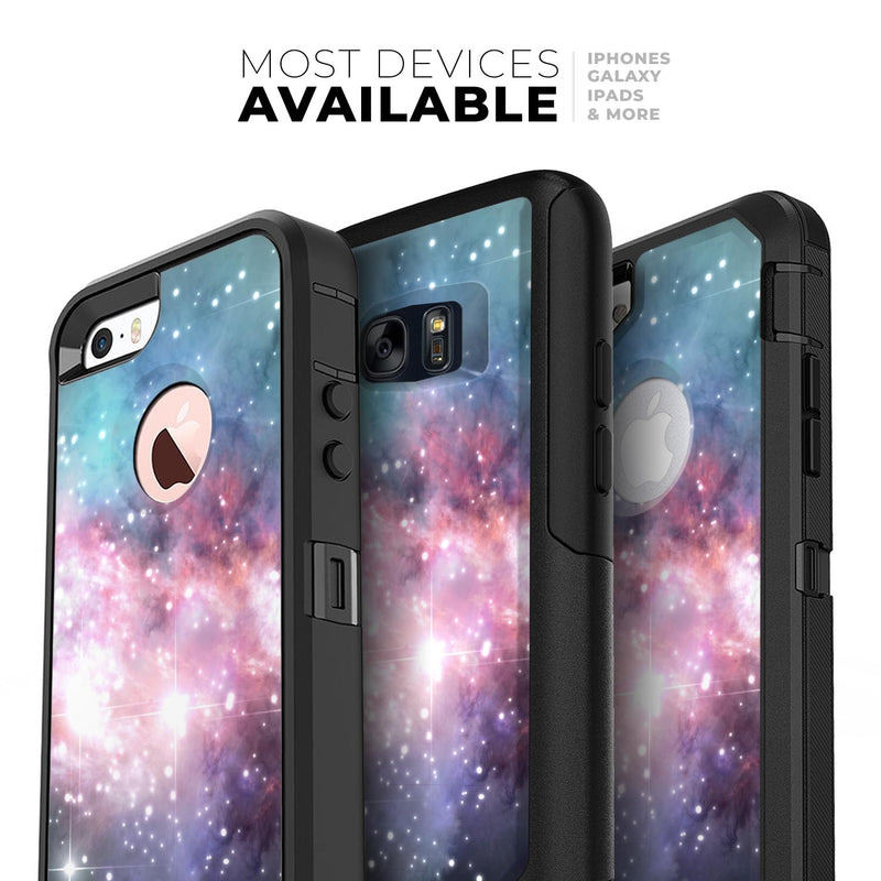Colorful Neon Space Nebula - Skin Kit for the iPhone OtterBox Cases