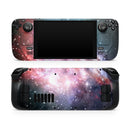Colorful Neon Space Nebula // Vinyl Skin Wrap for Steam Deck OLED & Steam Deck (LCD) — Soft Matte or Ultra Gloss