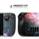 Colorful Neon Space Nebula // Vinyl Skin Wrap for Steam Deck OLED & Steam Deck (LCD) — Soft Matte or Ultra Gloss