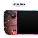 Colorful Neon Space Nebula // Vinyl Skin Wrap for Steam Deck OLED & Steam Deck (LCD) — Soft Matte or Ultra Gloss