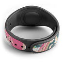 Colorful Pink & Teal Seamless Paisley - Decal Skin Wrap Kit for the Disney Magic Band