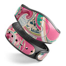 Colorful Pink & Teal Seamless Paisley - Decal Skin Wrap Kit for the Disney Magic Band