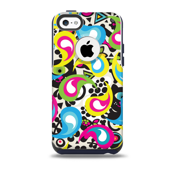 Colorful Swirl Pattern Skin for the iPhone 5c OtterBox Commuter Case