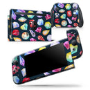 Colorful Vector Gems - Vinyl Skin Wrap for Nintendo Switch 2, OLED, Lite, Pro Controller, Wii & Classic Handhelds