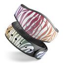 Colorful Vector Zebra Animal Print - Decal Skin Wrap Kit for the Disney Magic Band