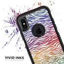 Colorful Vector Zebra Animal Print - Skin Kit for the iPhone OtterBox Cases