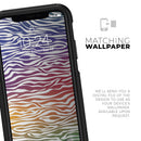 Colorful Vector Zebra Animal Print - Skin Kit for the iPhone OtterBox Cases