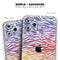 Colorful Vector Zebra Animal Print - Skin-Kit compatible with the Apple iPhone 13, 13 Pro Max, 13 Mini, 13 Pro, iPhone 12, iPhone 11 (All iPhones Available)