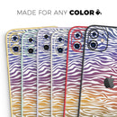 Colorful Vector Zebra Animal Print - Skin-Kit compatible with the Apple iPhone 13, 13 Pro Max, 13 Mini, 13 Pro, iPhone 12, iPhone 11 (All iPhones Available)