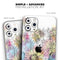 Colorful WaterColor Floral - Skin-Kit compatible with the Apple iPhone 13, 13 Pro Max, 13 Mini, 13 Pro, iPhone 12, iPhone 11 (All iPhones Available)