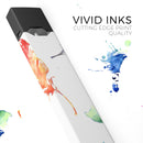 Colorful Watercolor Feathers - Premium Decal Protective Skin-Wrap Sticker compatible with the Juul Labs vaping device