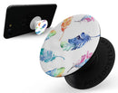 Colorful Watercolor Feathers - Skin Kit for PopSockets and other Smartphone Extendable Grips & Stands