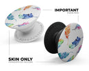 Colorful Watercolor Feathers - Skin Kit for PopSockets and other Smartphone Extendable Grips & Stands