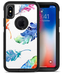Colorful Watercolor Feathers - iPhone X OtterBox Case & Skin Kits