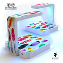 Colorful happy Feathers V1 UV Germicidal Sanitizing Sterilizing Wireless Smart Phone Screen Cleaner + Charging Station