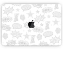 Comic Series / Comic Book Actions V2 - Apple MacBook Pro, Pro with Touch Bar or Air Skin Decal Kit (All Versions Available)
