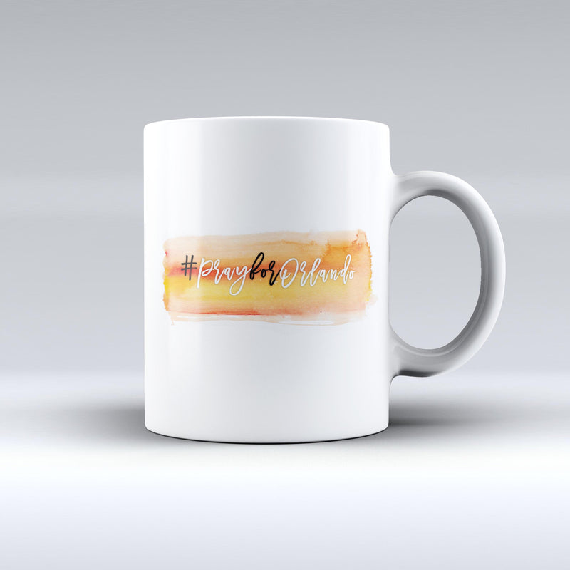 Pray For Orlando v5 - ink-Fuzed Ceramic Coffee Mug