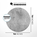 Concrete Grunge Texture// WaterProof Rubber Foam Backed Anti-Slip Mouse Pad for Home Work Office or Gaming Computer Desk