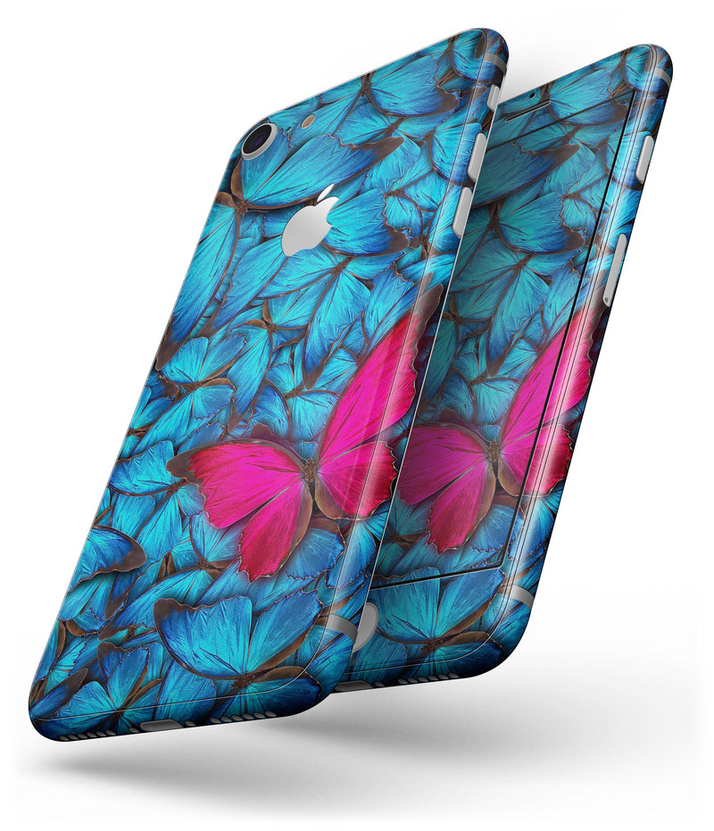 Contrasting Butterfly - Skin-kit for the iPhone 8 or 8 Plus