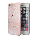 Coral 19 Textured Marble iPhone 6/6s or 6/6s Plus 2-Piece Hybrid INK-Fuzed Case