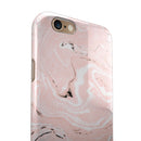 Coral 19 Textured Marble iPhone 6/6s or 6/6s Plus 2-Piece Hybrid INK-Fuzed Case