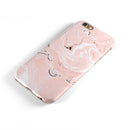 Coral 19 Textured Marble iPhone 6/6s or 6/6s Plus 2-Piece Hybrid INK-Fuzed Case