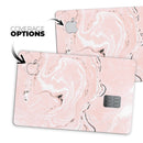 Coral 19 Textured Marble - Premium Protective Decal Skin-Kit for the Apple Credit Card
