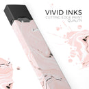 Coral 19 Textured Marble - Premium Decal Protective Skin-Wrap Sticker compatible with the Juul Labs vaping device
