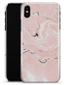Coral 19 Textured Marble - iPhone X Clipit Case
