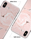 Coral 19 Textured Marble - iPhone X Clipit Case