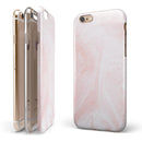 Coral 39 Textured Marble iPhone 6/6s or 6/6s Plus 2-Piece Hybrid INK-Fuzed Case