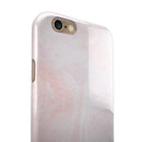 Coral 39 Textured Marble iPhone 6/6s or 6/6s Plus 2-Piece Hybrid INK-Fuzed Case