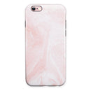 Coral 39 Textured Marble iPhone 6/6s or 6/6s Plus 2-Piece Hybrid INK-Fuzed Case
