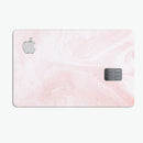 Coral 39 Textured Marble - Premium Protective Decal Skin-Kit for the Apple Credit Card