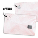 Coral 39 Textured Marble - Premium Protective Decal Skin-Kit for the Apple Credit Card