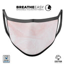 Coral 39 Textured Marble - Made in USA Mouth Cover Unisex Anti-Dust Cotton Blend Reusable & Washable Face Mask with Adjustable Sizing for Adult or Child
