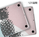 Coral Mint Summer Pineapple v1 - Skin Decal Wrap Kit Compatible with the Apple MacBook Pro, Pro with Touch Bar or Air (11", 12", 13", 15" & 16" - All Versions Available)